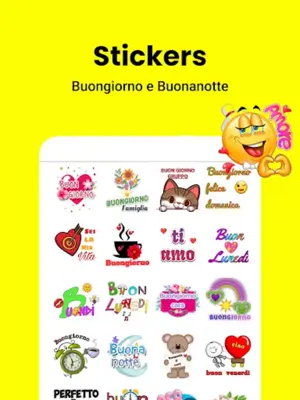 Sticker buongiorno android App screenshot 4